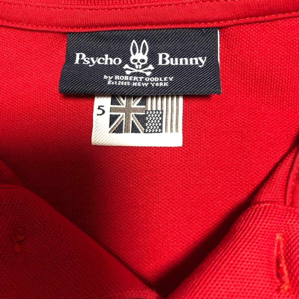 Psycho Bunny Red Polo Shirt Classic Style - Picture 4 of 10